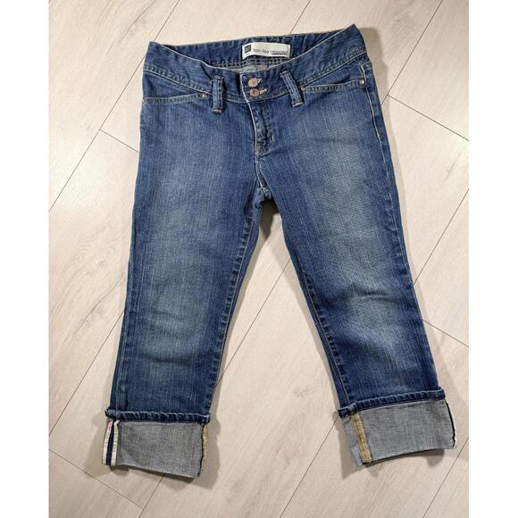 GAP Denim - GAP Low Rise Cropped Stretch Denim Capri Women Jeans Size 2